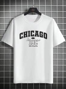 4pcs/Set Men's Summer Short Sleeve T-Shirts, Includes Multiple Colors & Designs, Easy To Match, Ideal Daily Wear - Multicolor - View 5