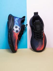 1 Pair Boys' Comfortable Fashionable Casual Lightweight Sneakers For Spring & Summer