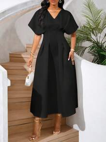 SHEIN Lady Wedding Guest Summersummer Outfits - Black - View 3