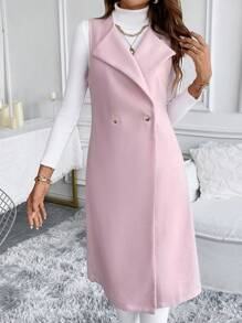 EMERY ROSE 無袖中長羊毛背心