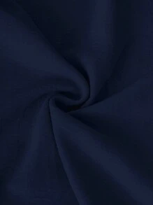 EMERY ROSE Women's Solid Color Simple Daily Wear Tank Top And Long Pants Set - Navy Blue - View 4