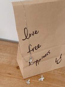 DAZY 蝴蝶主题珠宝套装，时尚生日派对和周年纪念礼物 - 銀色 - 查看 7