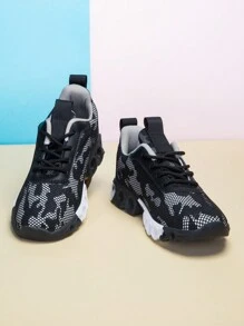 Boys' Casual Lightweight Breathable Athletic Running Sneakers, Fashion For Spring And Summer Daily Wear
