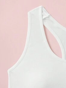 SHEIN 6pcs/Set Teen Girls' Simple Comfortable Removable Padding Camisole Bras With Bow Decor & Elastic Waist Triangular Panties