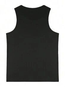 Gym Rark Boyfriend Style Men's Letter Printed Round Neck Athletic Workout Tank Top - Multicolor - View 2