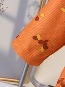 SHEIN Girls' New Multicolored Outerwear For Autumn - Orange - View 5
