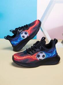 1 Pair Boys' Comfortable Fashionable Casual Lightweight Sneakers For Spring & Summer