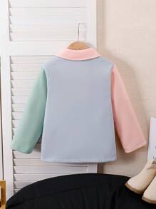 SHEIN 青少女休閒風呢外套，秋冬季節適用 - 彩色 - 查看 2