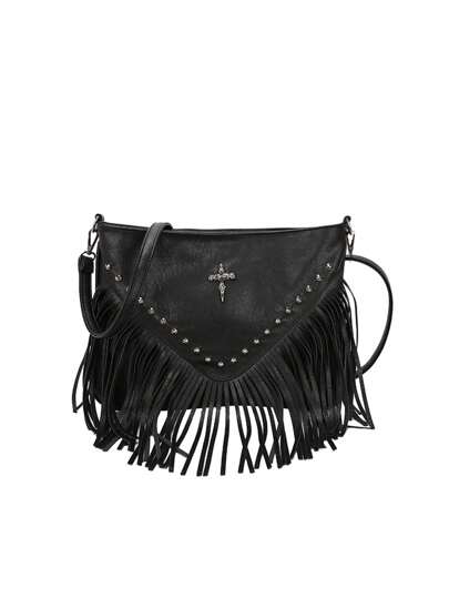 Grunge Punk New Style Tassel Punk Retro Women's Shoulder Bag, Fashion Ladies' Crossbody Bag