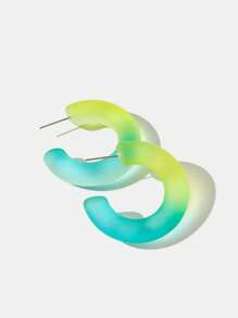 Twin Melody X SHEIN 1 đôi bông tai acrylic ombre, thích hợp cho phụ nữ đeo hàng ngày - Nhiều màu - Xem 3