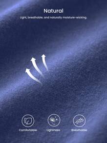 LUVLETTE Women's Plus-Size Dark Blue Soft 100% Pure Cotton Pajamas Sets Lounge Set Lingerie