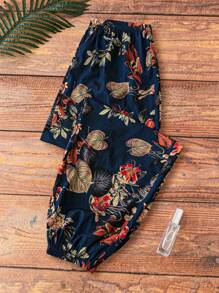 SHEIN LUNE Cộng với kích thước quần lưng thun in hoa - Nhiều màu - Xem 5