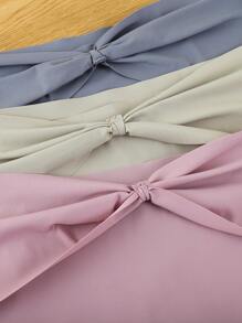 14 piezas/paquete Bragas triangulares sin costuras lindas con lazo para mujeres de talla grande