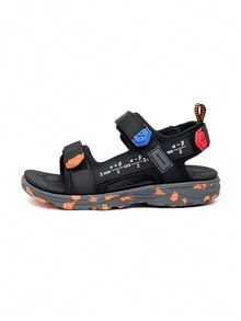 1 par Sandalias deportivas de verano para niños adolescentes, calzado de playa - Negro - Ver 4