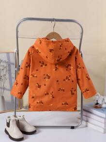 SHEIN Girls' New Multicolored Outerwear For Autumn - Orange - View 2