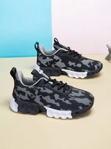 Boys' Casual Lightweight Breathable Athletic Running Sneakers, Fashion For Spring And Summer Daily Wear
