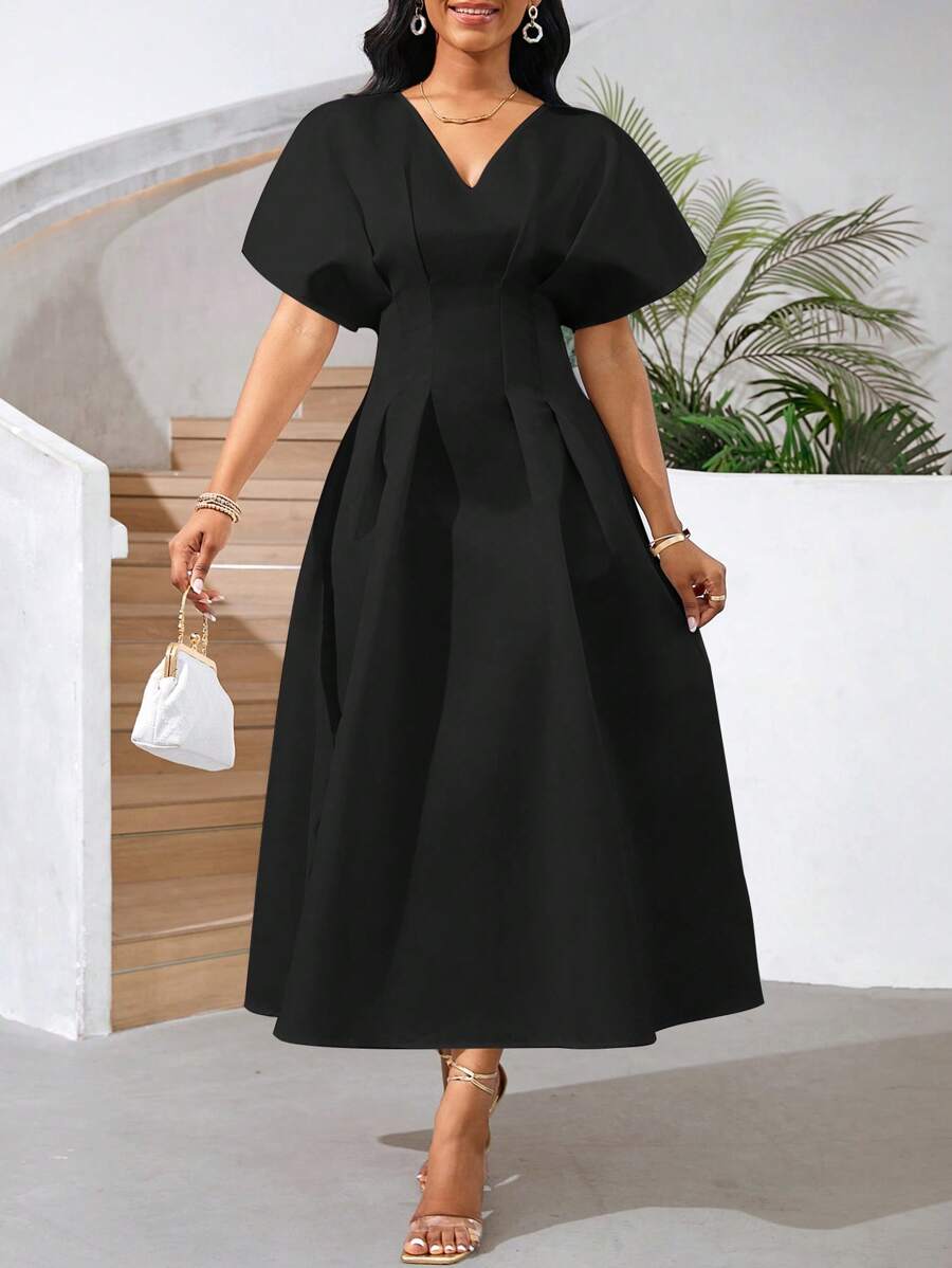 SHEIN Lady Wedding Guest Summersummer Outfits - Black - View 1