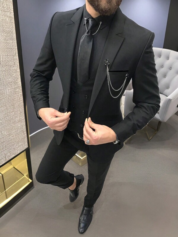 Manfinity Mode Set de sacou și pantaloni de costum pentru bărbați