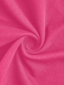 SHEIN EZwear 休闲简约圆领短袖修身短款女式T恤，适合夏季 - 玫紅色 - 查看 5