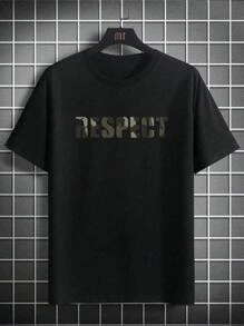 4pcs/Set Men's Summer Short Sleeve T-Shirts, Includes Multiple Colors & Designs, Easy To Match, Ideal Daily Wear - Multicolor - View 6