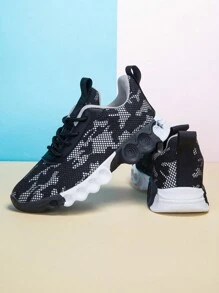 Boys' Casual Lightweight Breathable Athletic Running Sneakers, Fashion For Spring And Summer Daily Wear