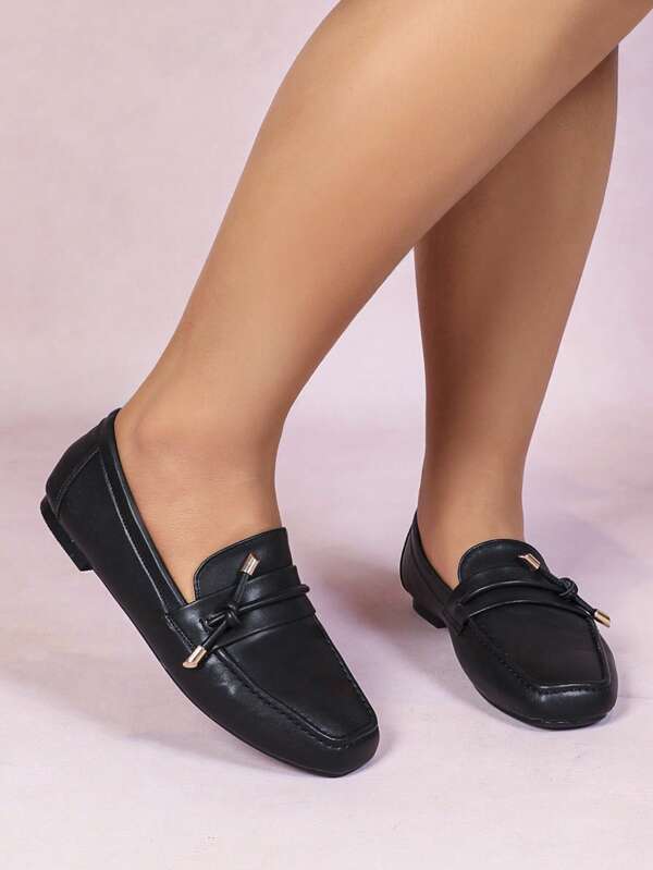 CUCCOO CURVES Zapatos planos anchos de moda y versátiles para Halloween y Navidad