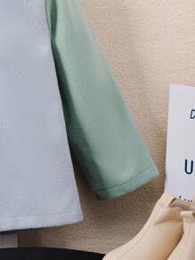 SHEIN 青少女休閒風呢外套，秋冬季節適用 - 彩色 - 查看 3