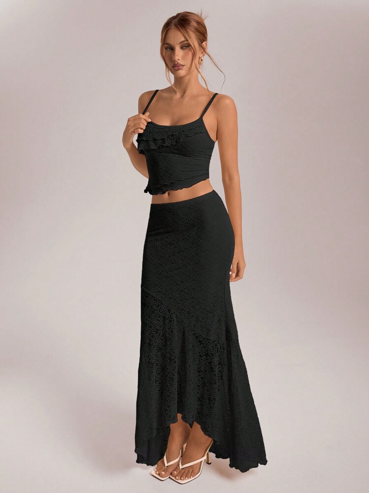 Riu リウ Embroidery lace mermaid skirt Riu Embroidery lace mermaid skirt レディース