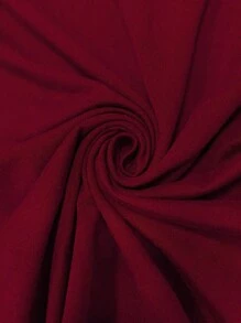 INAWLY Solva Vestido largo de ajuste ceñido de unicolor informal para mujer primavera/otoño - Burdeos - Ver 7