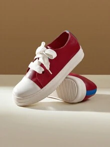 CUCCOO EASI Sneakers Casual Quotidiane Semplici A Blocchi Di Colore Da Donna, Adatte Per Ognissanti - Rosso - Visualizzare 8