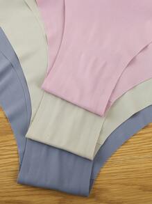 14 piezas/paquete Bragas triangulares sin costuras lindas con lazo para mujeres de talla grande