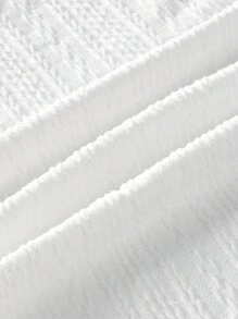 Manfinity VCAY Nam 2 Chiếc Dệt Kim Giải Trí Áo Thun Tay Ngắn Có Dây Thắt Lưng Quần Short Bộ Thích Hợp Cho Mùa Hè - trắng - Xem 4