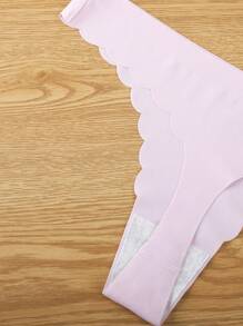 SHEIN Women's Seamless Printed Sexy Thong Panties , 5 Pcs - Multicolor - View 5