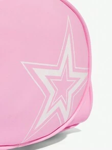 SHEIN ICON Sac à main à poignée supérieure pour femmes, sac tressé, sac à livres, sac de sport, sportif, pour l'école/l'université/le sport/les courses, la rue, amusant, Y2K, personnalité à la mode, fille douce et cool, rose, tennis de table, sac de tennis de table