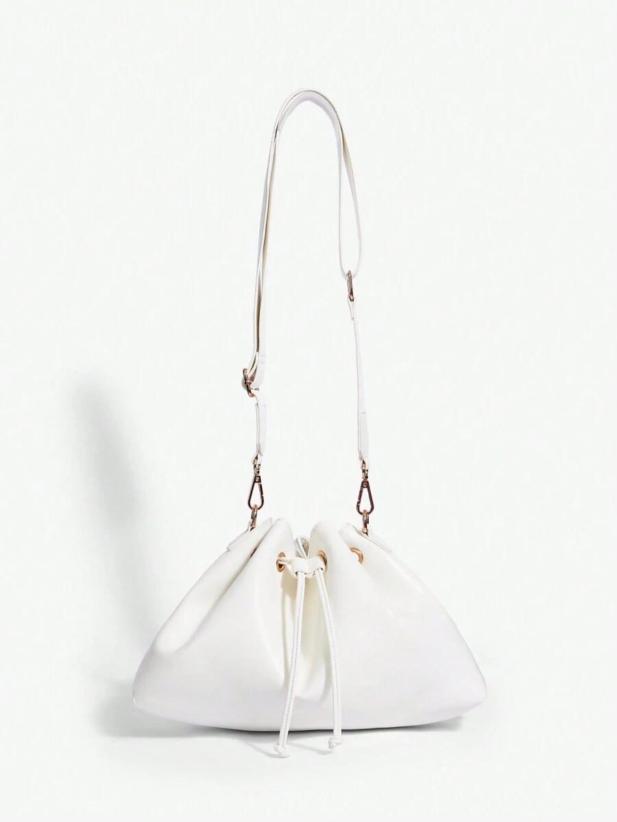 BizChic Geantă de umăr simplă pentru femei, potrivită pentru utilizare zilnică ocazională - Bej - Vizualizare 1