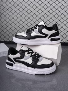 Zapatillas clásicas en blanco y negro para jóvenes en primavera/otoño, y versátil con correas y superficie fácil de usar, adecuadas para el desgaste diario, con suela antideslizante, perfectas para estudiantes que vuelven al colegio o mejores amigos para zapatos deportivos