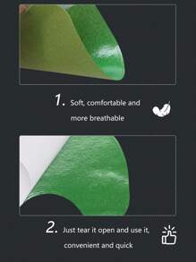 Wedaily 12pcs Chest Skin Tightening And Anti-Sagging Patches For Men - Army Green - View 3