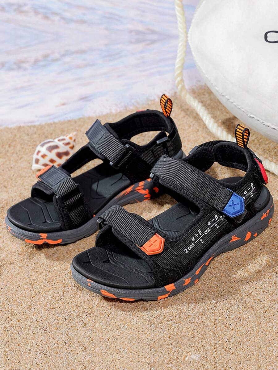 1 par Sandalias deportivas de verano para niños adolescentes, calzado de playa - Negro - Ver 1