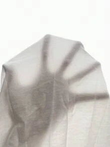 SHEIN Frenchy 女式刺绣 V 领落肩袖 T 恤，返校服，复古风格，教师服，图案 T 恤，休闲女装 - 白色 - 查看 7