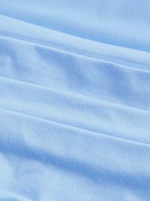 SHEIN MOD White Layered Cake Lace Summer Cute Rural Romantic Girl Dress - Blue - View 3