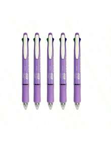 Bolígrafo de varios colores de tipo presión, bolígrafo multifuncional 4 en 1, artículos de papelería, escuela