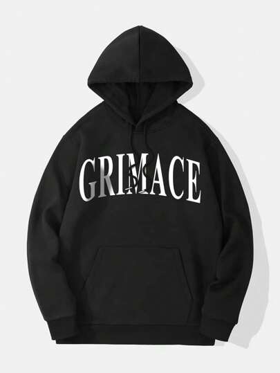 Street Life Men's Hooded Sweatshirt, Fashionable Streetwear With Letter And Character Prints, Hip-Hop Style, Versatile With Drawstring Design, For Fall Winter