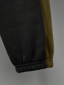 SHEIN 2pcs Boys' Long Sleeve Hooded Sweatshirt And Pants Set - Multicolor - View 6