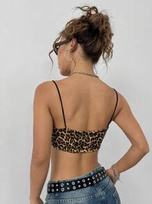 EgrlEra Leopard Print Summer Sexy Camisole - Multicolor - View 2