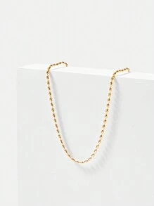 MOTF PREMIUM 18K GOLD PLATED WATER DROP PENDANT SINGLE LAYER CHAIN - Yellow Gold - View 6