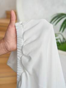 Slaydiva 休閒寬鬆長袖露肩白色連身褲，款式E - 白色 - 查看 7