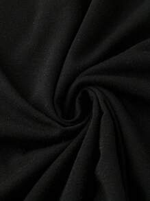 SHEIN LUNE Plus Size Halloween Pumpkin Head Doodle Print T-Shirt - Black - View 6