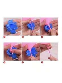 3pcs Random Color Balloon Knotting Tool For Wedding, Birthday Party Latex Balloons,Christmas - Multicolor - View 6