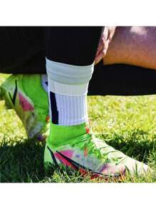 1對男女通用高牽引力防滑踝襪，訓練綁帶腿部支撐矽膠套袖帶頸部保護