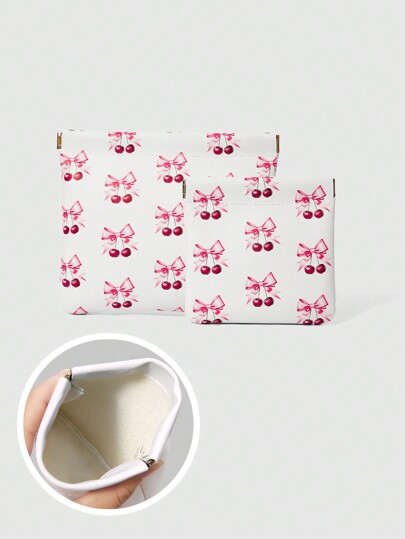 Kawaii Bolsa de almacenamiento con pinza portátil y multifuncional de moda con estilo bohemio